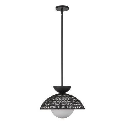 Alora Mood - Hanglamp met stang PERTH 1xE27/60W/230V Ø 37,5 cm zwart
