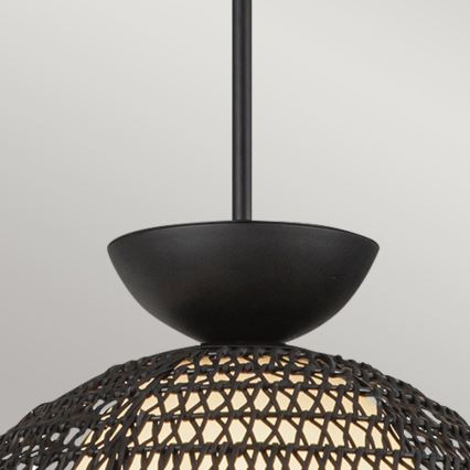 Alora Mood - Hanglamp met stang PERTH 1xE27/60W/230V Ø 37,5 cm zwart