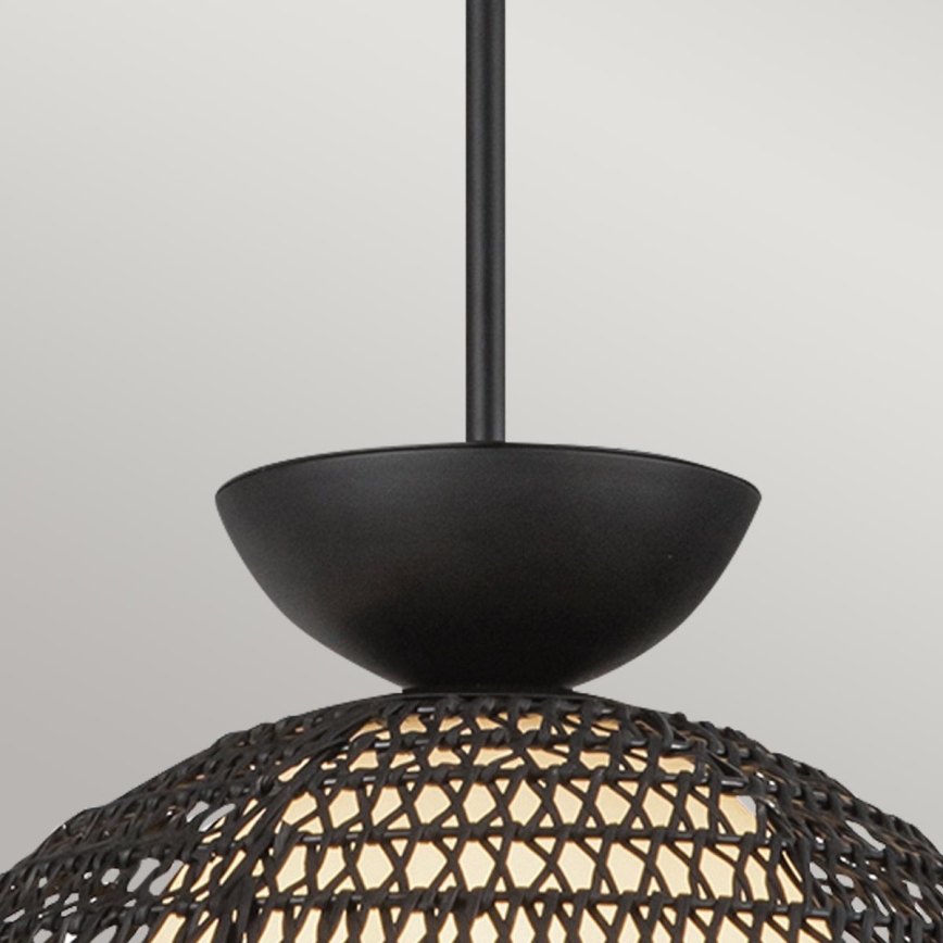 Alora Mood - Hanglamp met stang PERTH 1xE27/60W/230V Ø 37,5 cm zwart