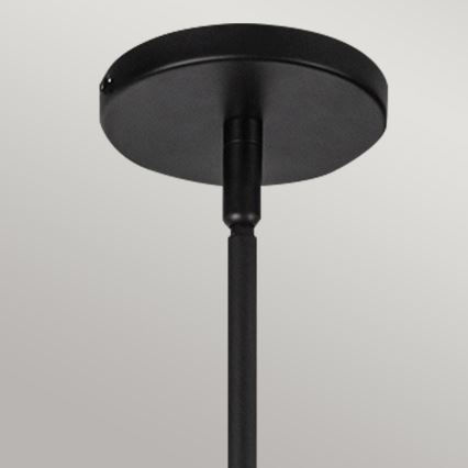 Alora Mood - Hanglamp met stang PERTH 1xE27/60W/230V Ø 37,5 cm zwart