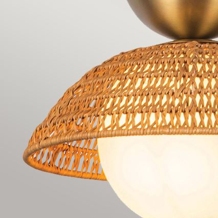Alora Mood - Hanglamp met stang PERTH 1xE27/60W/230V Ø 37,5 cm goudkleurig