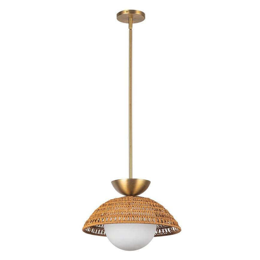 Alora Mood - Hanglamp met stang PERTH 1xE27/60W/230V Ø 37,5 cm goudkleurig