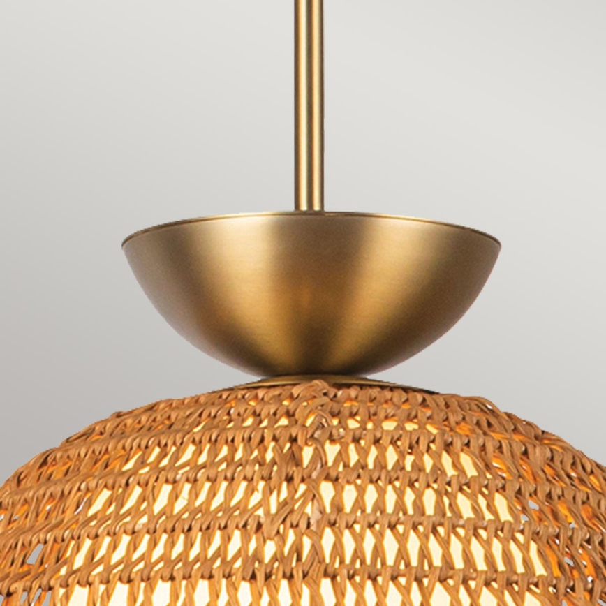 Alora Mood - Hanglamp met stang PERTH 1xE27/60W/230V Ø 37,5 cm goudkleurig