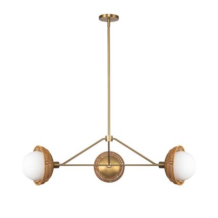 Alora Mood - Hanglamp met stang PERTH 3xE14/40W/230V goudkleurig