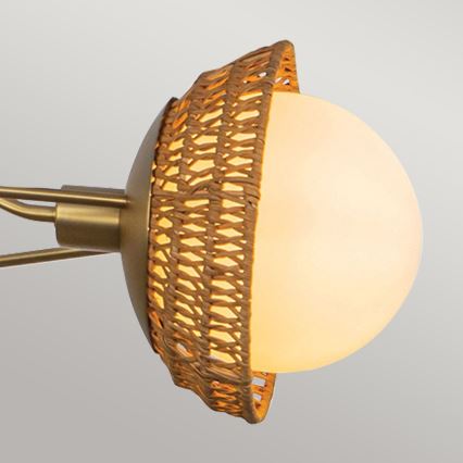 Alora Mood - Hanglamp met stang PERTH 3xE14/40W/230V goudkleurig