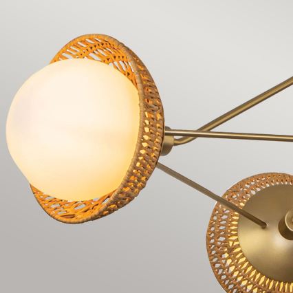 Alora Mood - Hanglamp met stang PERTH 3xE14/40W/230V goudkleurig