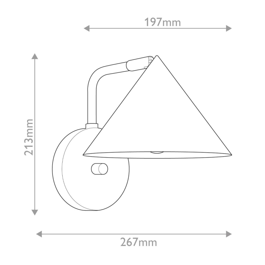 Alora Mood - REMYCK Muur Lamp 1xE27/60W/230V Black