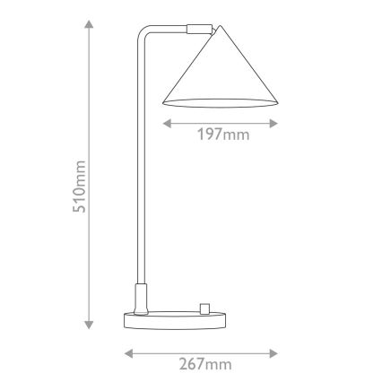 Alora Mood - REMYCK Tafel Lamp 1xE27/60W/230V Gold