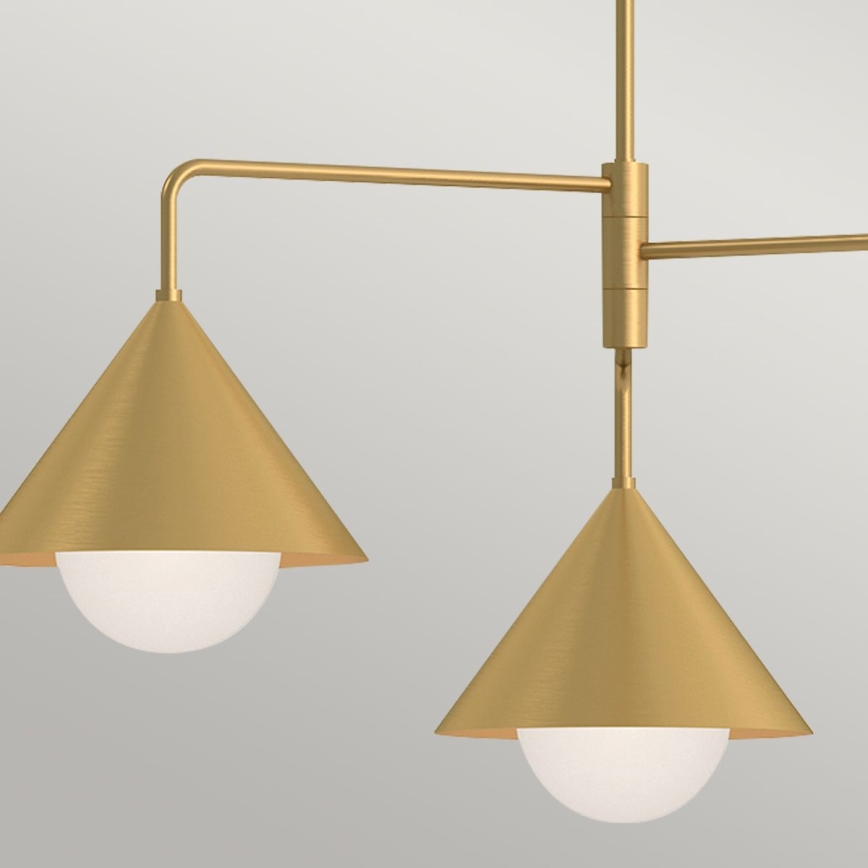 Alora Mood - Lustre sur tige REMYCK 3xE27/60W/230V doré