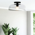 Alora Mood ALM-SYLVIA-SF-BK-CL - Plafondlamp SYLVIA 1xE27/60W/230V zwart