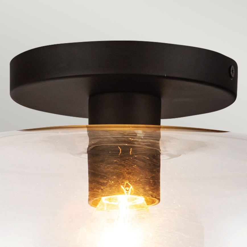 Alora Mood ALM-SYLVIA-SF-BK-CL - Plafondlamp SYLVIA 1xE27/60W/230V zwart