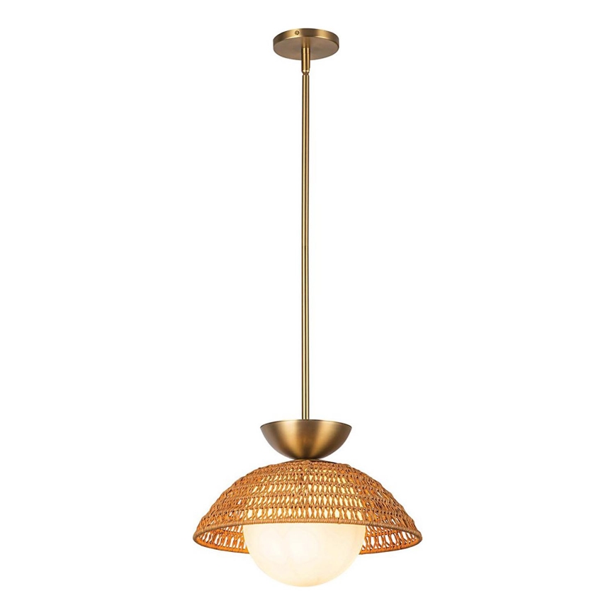 Alora Mood - Hanglamp met stang PERTH 1xE27/60W/230V Ø 37,5 cm goudkleurig