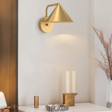 Alora Mood - Wandlamp REMYCK 1xE27/60W/230V goud
