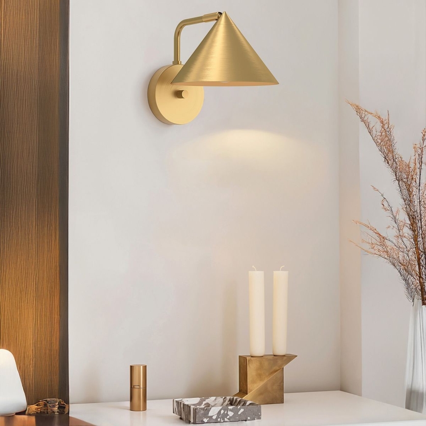 Alora Mood - Wandlamp REMYCK 1xE27/60W/230V goud