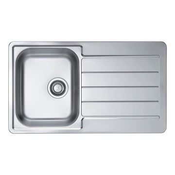ALVEUS 1065560 - Évier de cuisine LINE 86x50 cm mat acier/satin