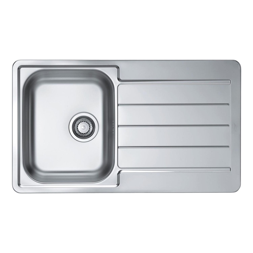 ALVEUS 1065560 - Évier de cuisine LINE 86x50 cm mat acier/satin