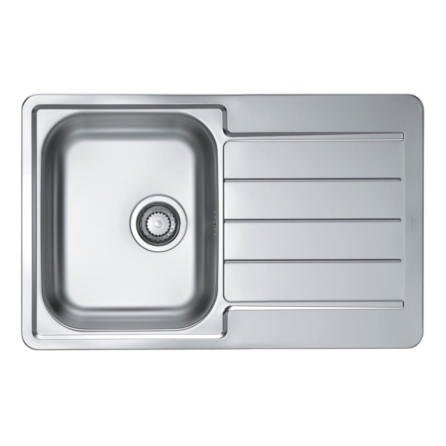 ALVEUS 1069147 - Évier de cuisine LINE 79x50 cm mat acier/satin