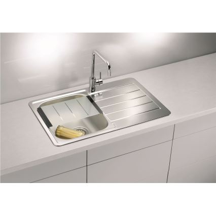 ALVEUS 1069147 - Évier de cuisine LINE 79x50 cm mat acier/satin