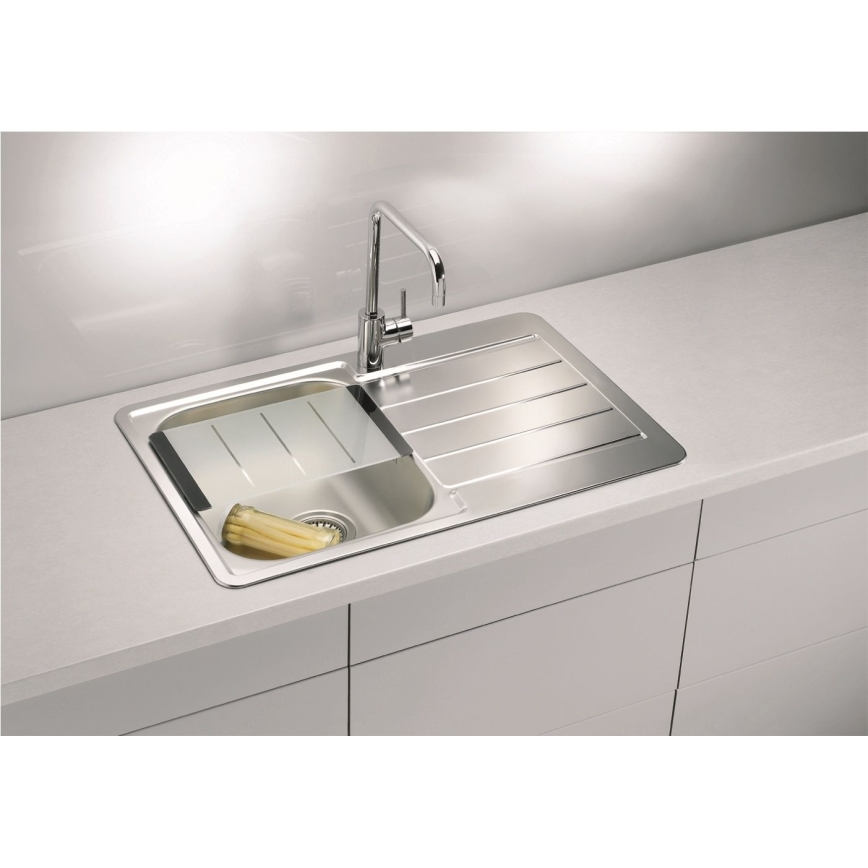 ALVEUS 1069147 - Évier de cuisine LINE 79x50 cm mat acier/satin