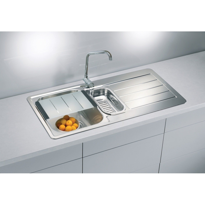 ALVEUS 1082440 - Évier de cuisine LINE 98x50 cm mat acier/satin