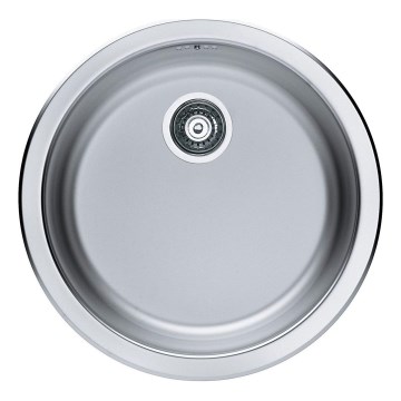 ALVEUS 1084837 - Évier de cuisine FORM d. 45 cm mat acier/satin, grande ouverture
