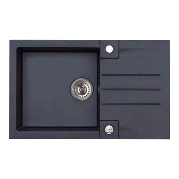 ALVEUS 1090942 - Évier de cuisine ROCK 78x48 cm granit/noir