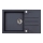 ALVEUS 1090942 - Évier de cuisine ROCK 78x48 cm granit/noir