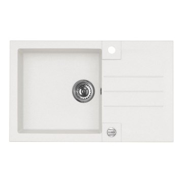 ALVEUS 1090944 - Évier de cuisine ROCK 78x48 cm granit/blanc