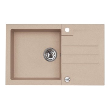 ALVEUS 1090946 - Évier de cuisine ROCK 78x48 cm granit/beige