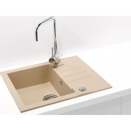 ALVEUS 1090950 - Évier de cuisine ROCK 59,5x47,5 cm granit/beige