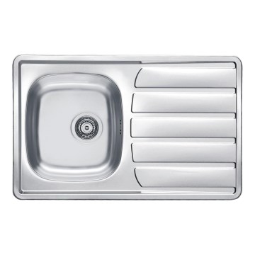 ALVEUS 1098938 - Évier de cuisine ZOOM 79x50 cm satin, pour fixation par le haut