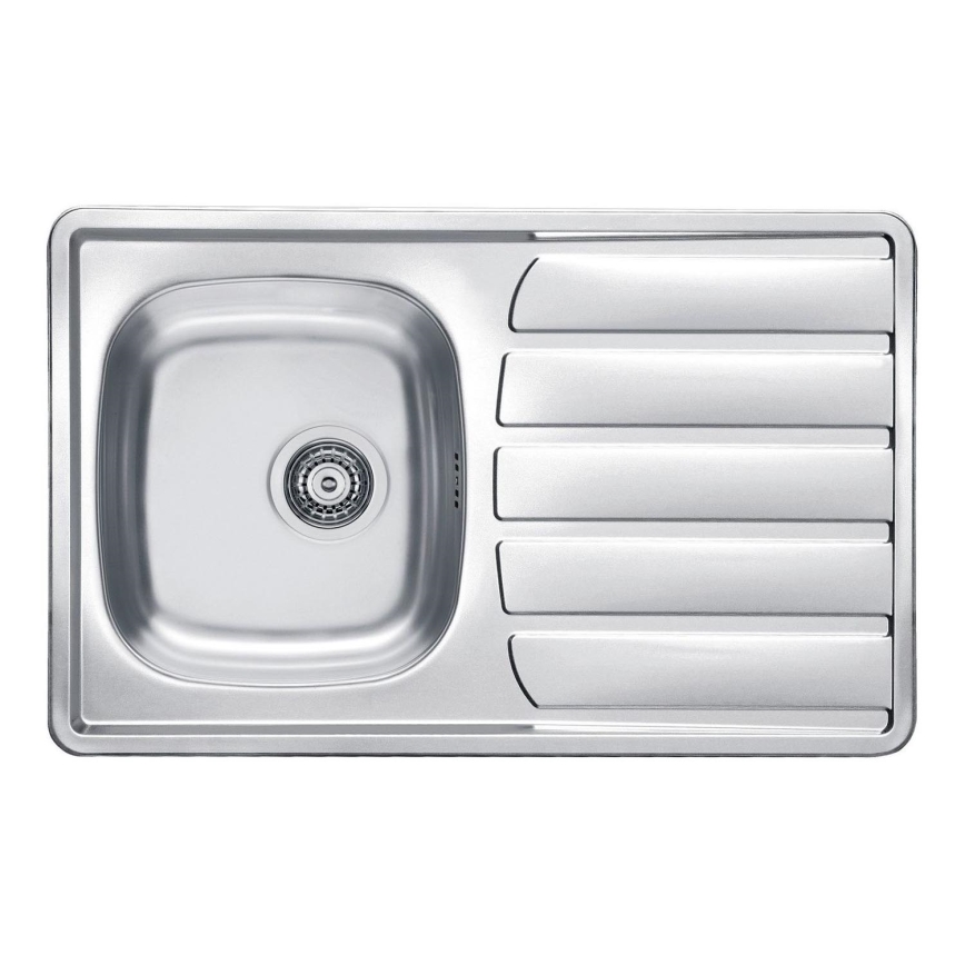 ALVEUS 1098938 - Évier de cuisine ZOOM 79x50 cm satin, pour fixation par le haut
