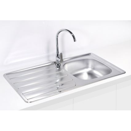 ALVEUS 1098938 - Évier de cuisine ZOOM 79x50 cm satin, pour fixation par le haut
