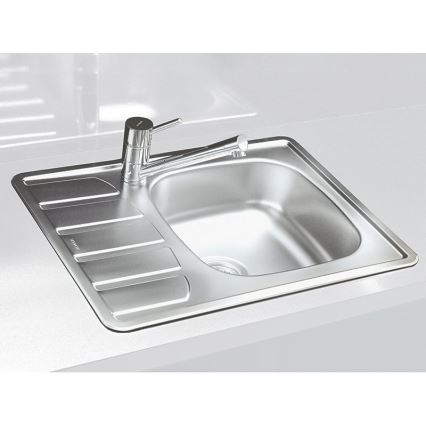 ALVEUS 1098940 - Évier de cuisine ZOOM 61,5x50 cm satin, pour fixation par le haut