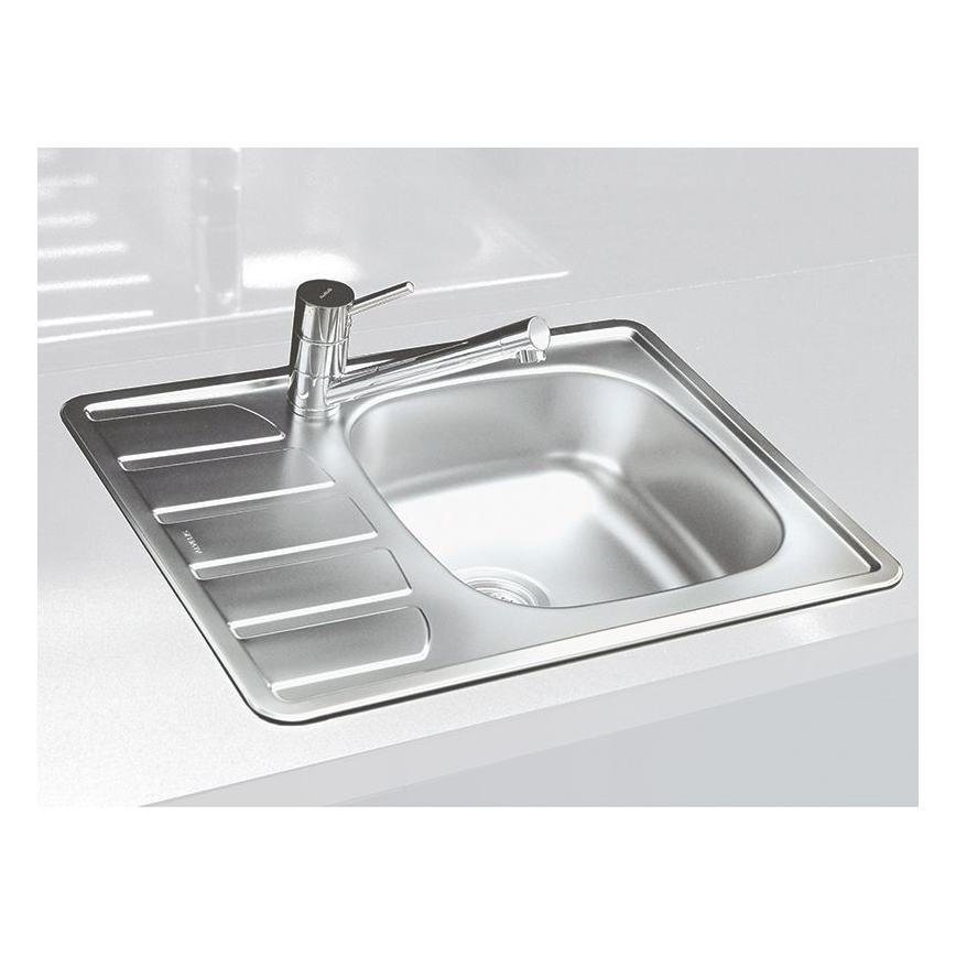 ALVEUS 1098940 - Évier de cuisine ZOOM 61,5x50 cm satin, pour fixation par le haut