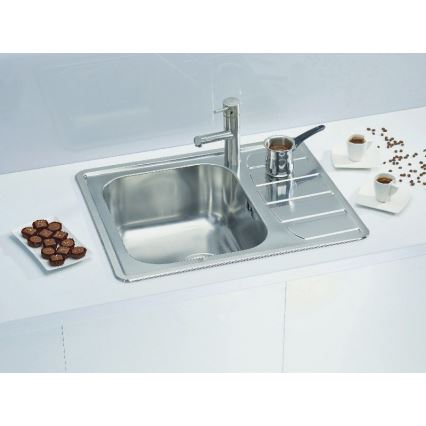 ALVEUS 1100215 - Évier de cuisine ZOOM 61,5x50 cm satin, pour fixation par le haut