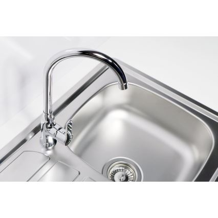 ALVEUS 1100215 - Évier de cuisine ZOOM 61,5x50 cm satin, pour fixation par le haut