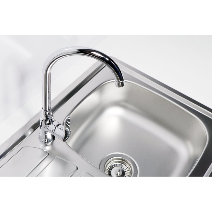 ALVEUS 1100215 - Évier de cuisine ZOOM 61,5x50 cm satin, pour fixation par le haut