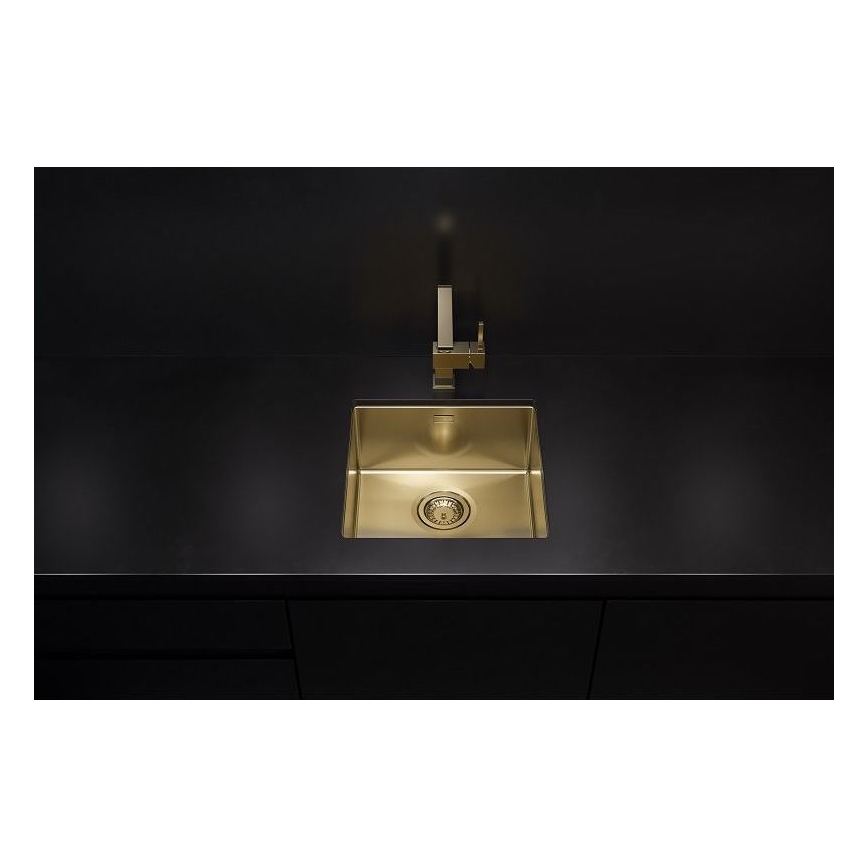 ALVEUS 1103319 - Évier de cuisine QUADRIX 45x45 cm monarch doré