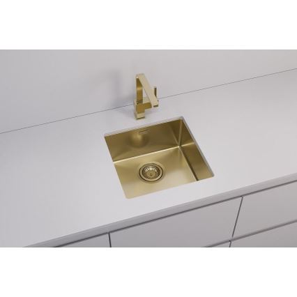 ALVEUS 1103319 - Évier de cuisine QUADRIX 45x45 cm monarch doré