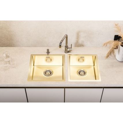 ALVEUS 1103319 - Gootsteen QUADRIX 45x45 cm monarch goud