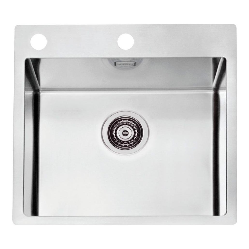 ALVEUS 1103609 - Évier de cuisine PURE 52,5x51,5 cm satin