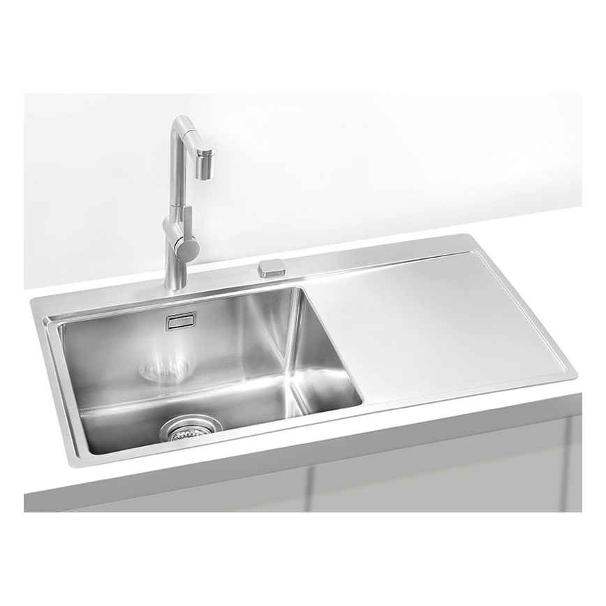ALVEUS 1103652 - Évier de cuisine PURE 86x52,5 cm satin, gauche