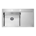ALVEUS 1103652 - Gootsteen PURE 86x52,5 cm satin, links