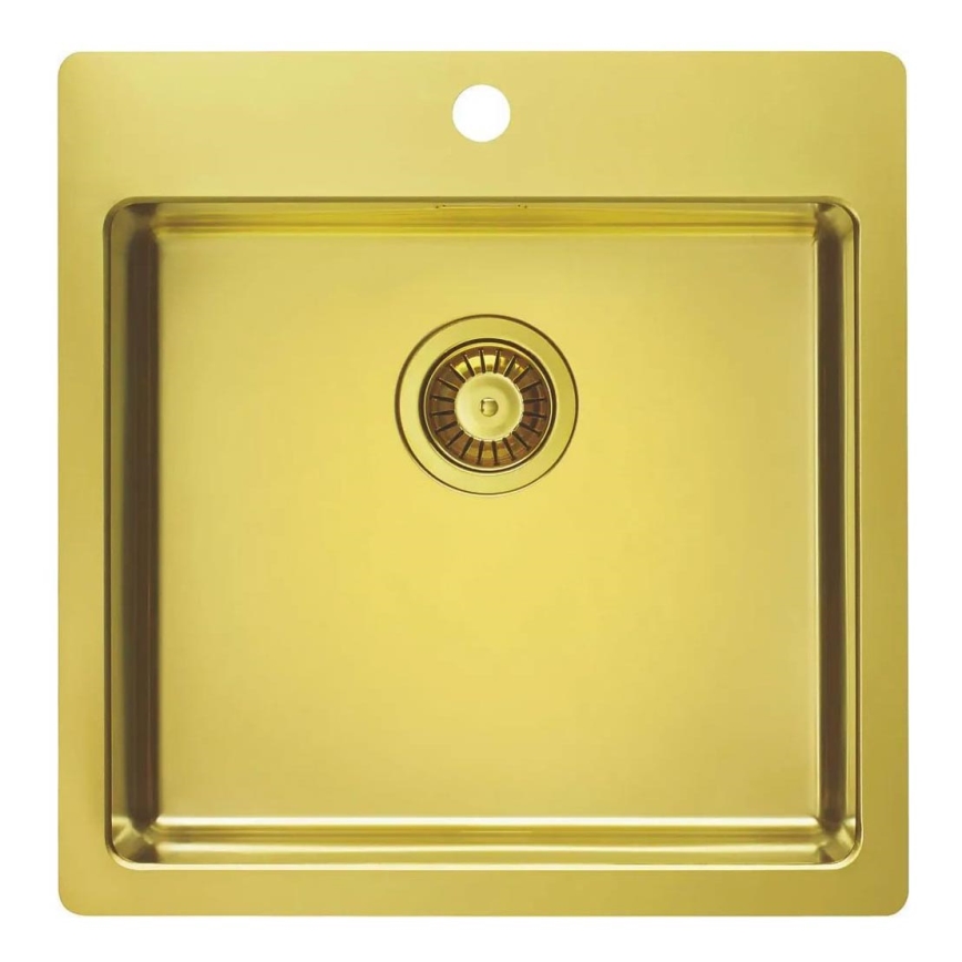 ALVEUS 1106867 - Évier de cuisine PURE 52,5x51,5 cm monarch doré
