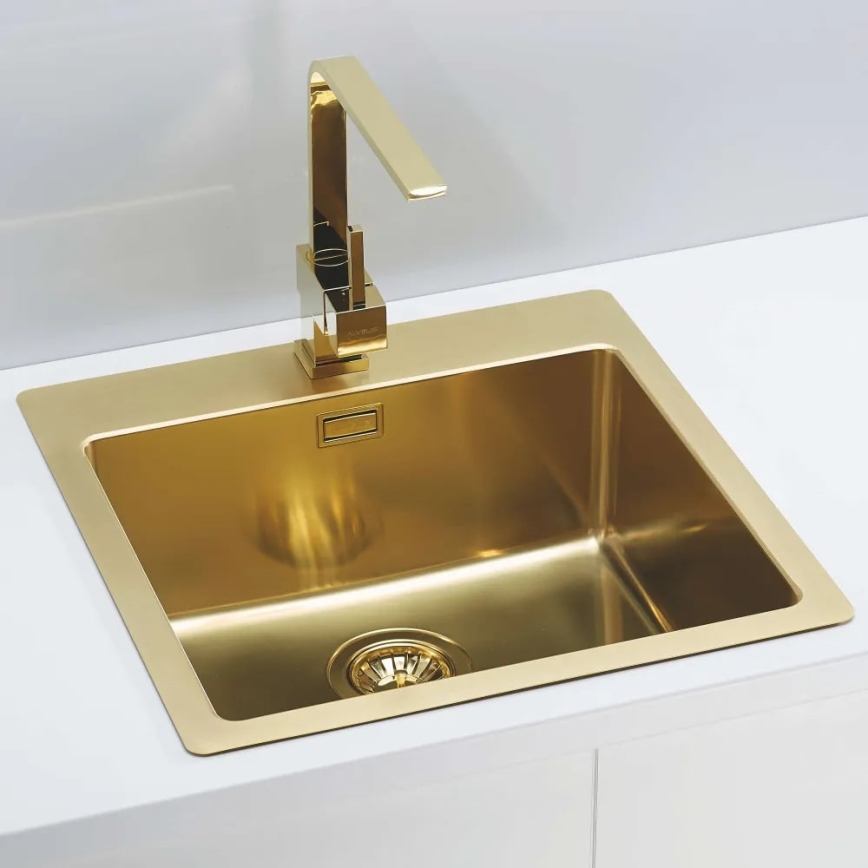 ALVEUS 1106867 - Évier de cuisine PURE 52,5x51,5 cm monarch doré