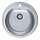 ALVEUS 1116756 - Évier de cuisine FORM d. 51 cm mat acier/satin, profondeur 18,5 cm