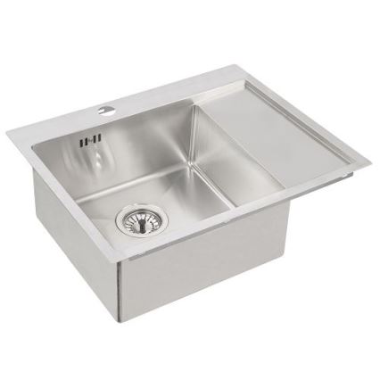 ALVEUS 1124383 - Évier de cuisine QUARTO 61,5x48 cm satin