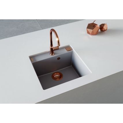 ALVEUS 1128395 - Évier de cuisine FORMIC 52x51 cm granit/blanc
