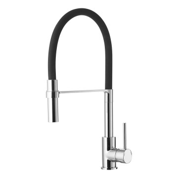 ALVEUS 1129024 - Robinet d'évier avec bras flexible ELIA 45 cm chrome brillant/noir